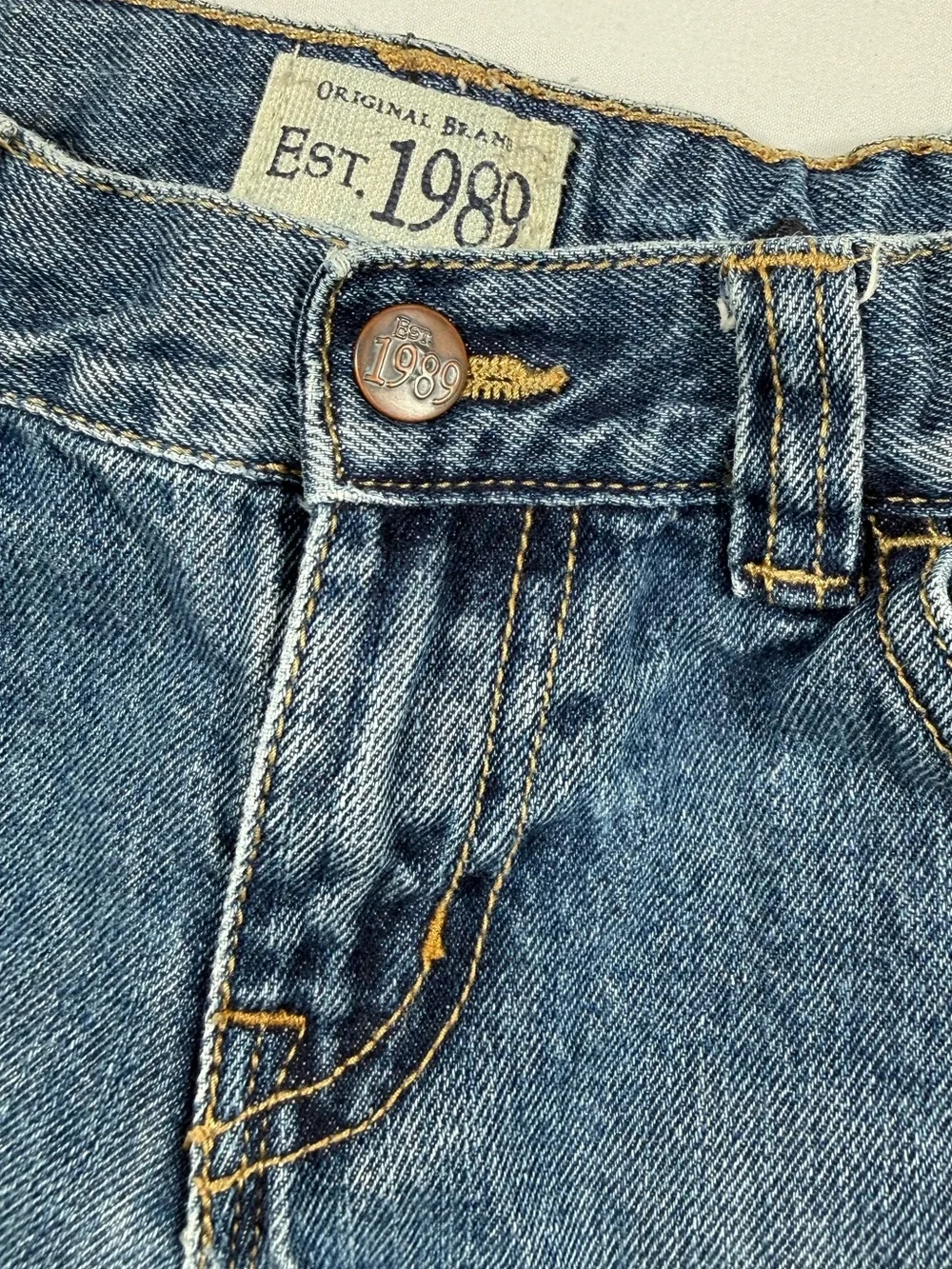 PLACE Boys Utility‎ Carpenter Jeans 5 Wide Leg Skater Y2K Denim Cargo Workwear